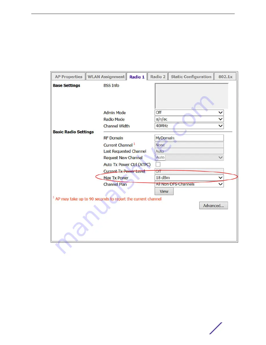 Extreme Networks ExtremeWireless AP3935e Скачать руководство пользователя страница 25