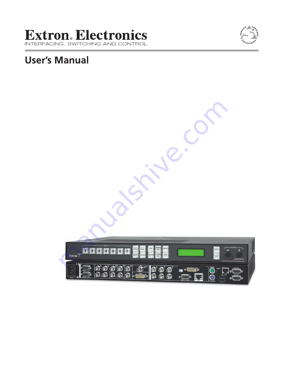Extron electronics Annotator Скачать руководство пользователя страница 1