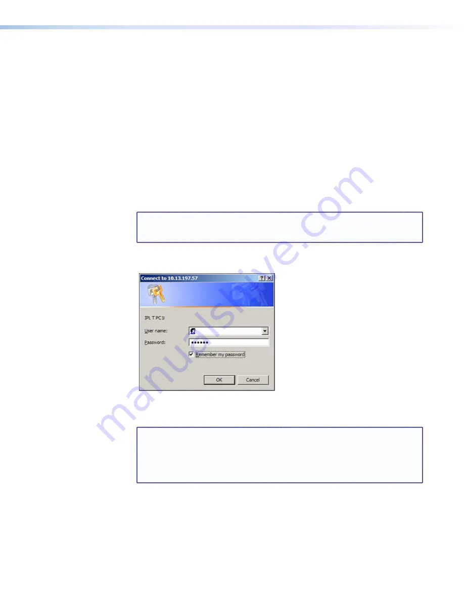 Extron electronics Interface IPL T PC1 User Manual Download Page 28