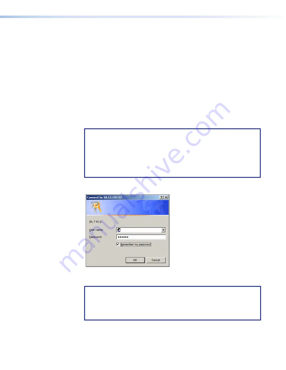 Extron electronics IP Link IPL T PC1 User Manual Download Page 30