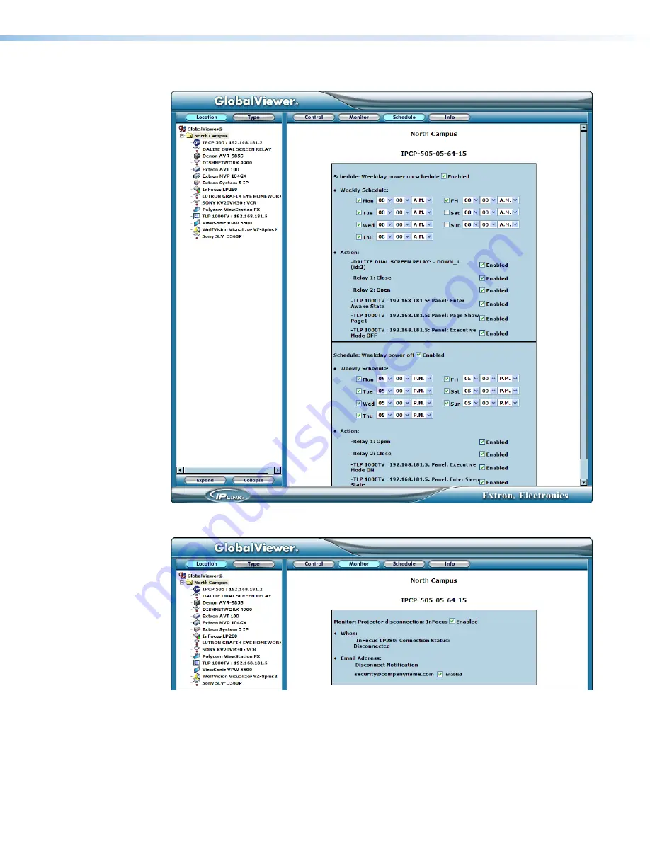 Extron electronics IPCP 505 Скачать руководство пользователя страница 56