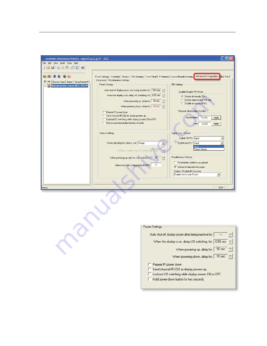 Extron electronics MLC 226 IP Series Скачать руководство пользователя страница 57