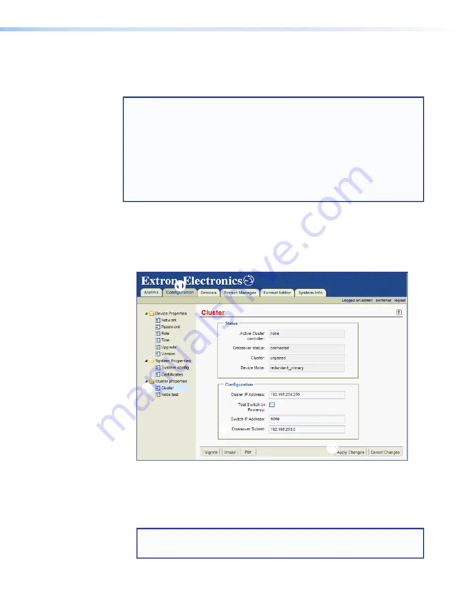 Extron electronics VNM EC 200 User Manual Download Page 181