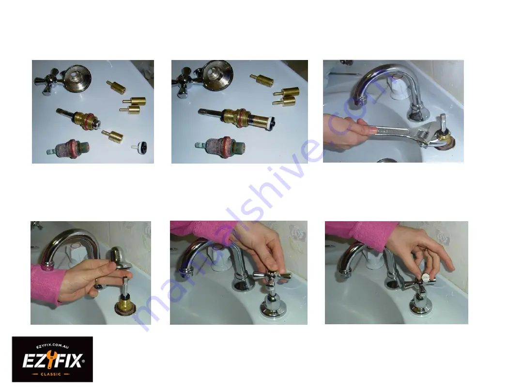 EZYFIX Classic Bathroom Basin Set Installation Manual Download Page 7