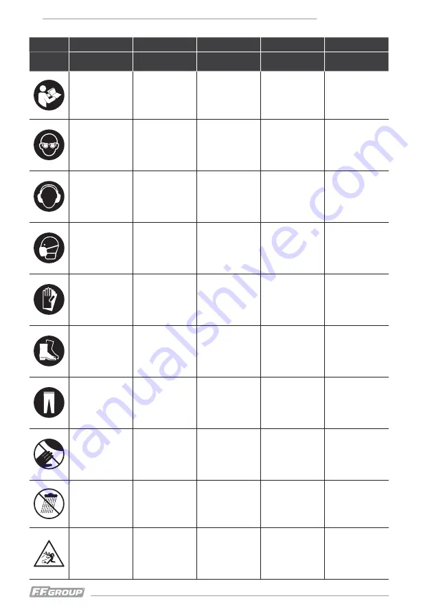 F.F. Group 43 285 Original Instructions Manual Download Page 4