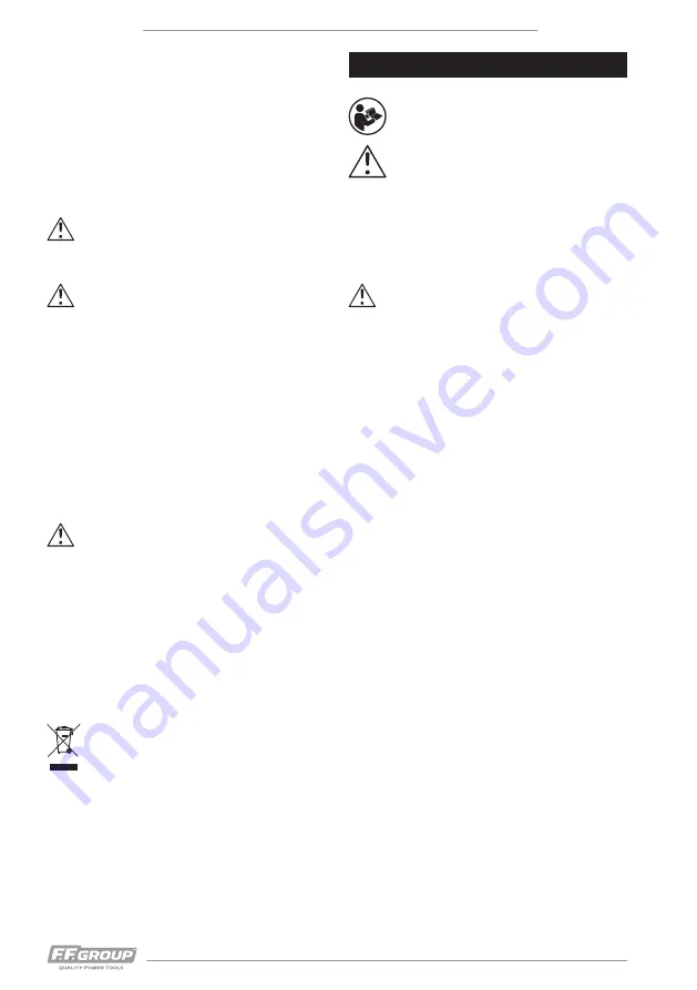 F.F. Group 43 503 Original Instructions Manual Download Page 14