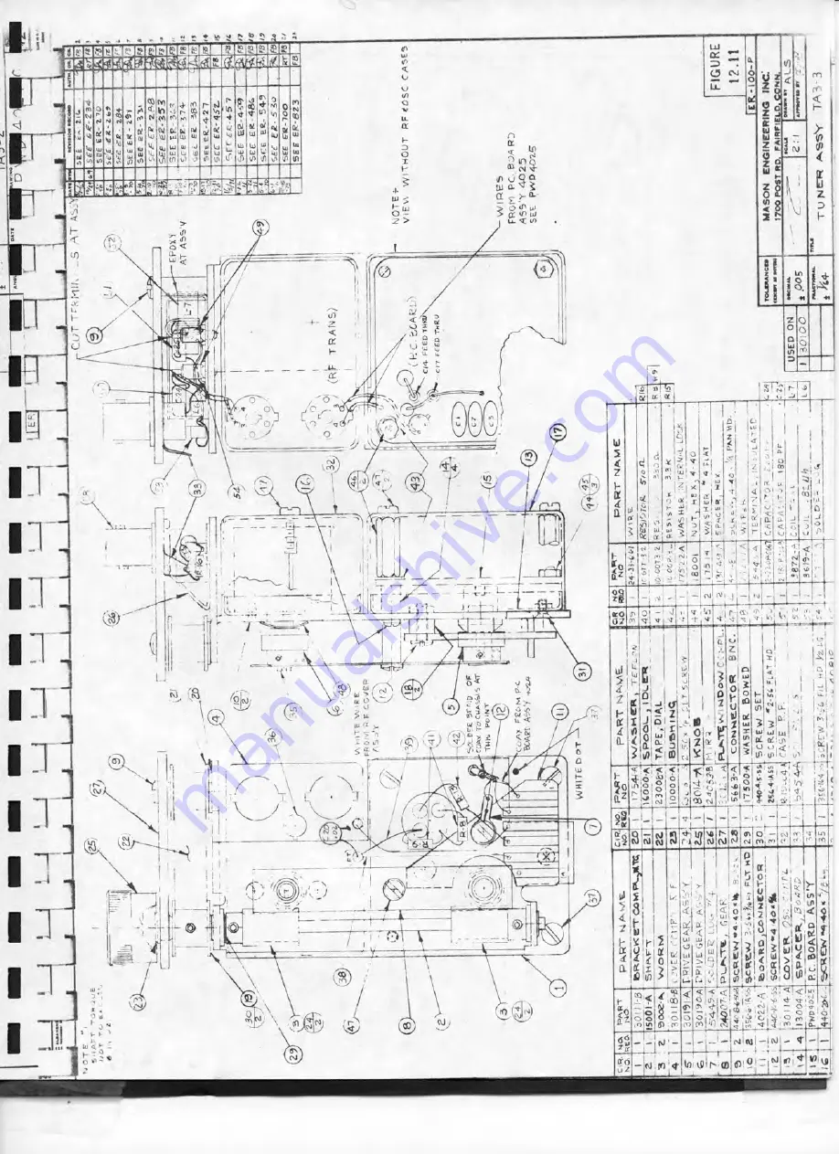 F.G. Mason Engr A-3B Service Manual Download Page 105