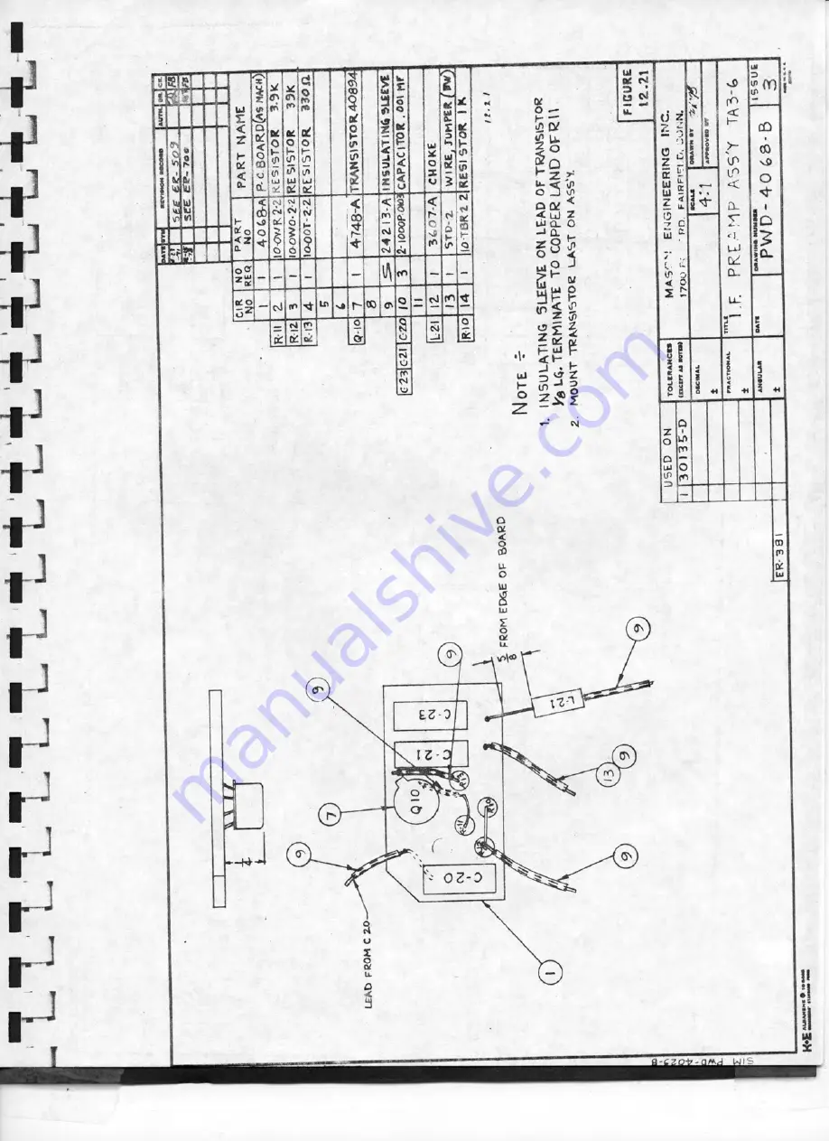 F.G. Mason Engr A-3B Service Manual Download Page 116