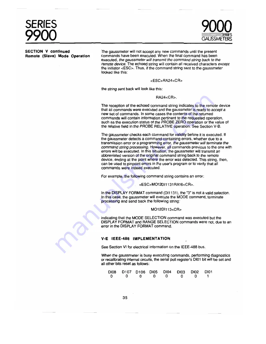 F.W. Bell 9900 Series Operation & Maintenance Manual Download Page 40