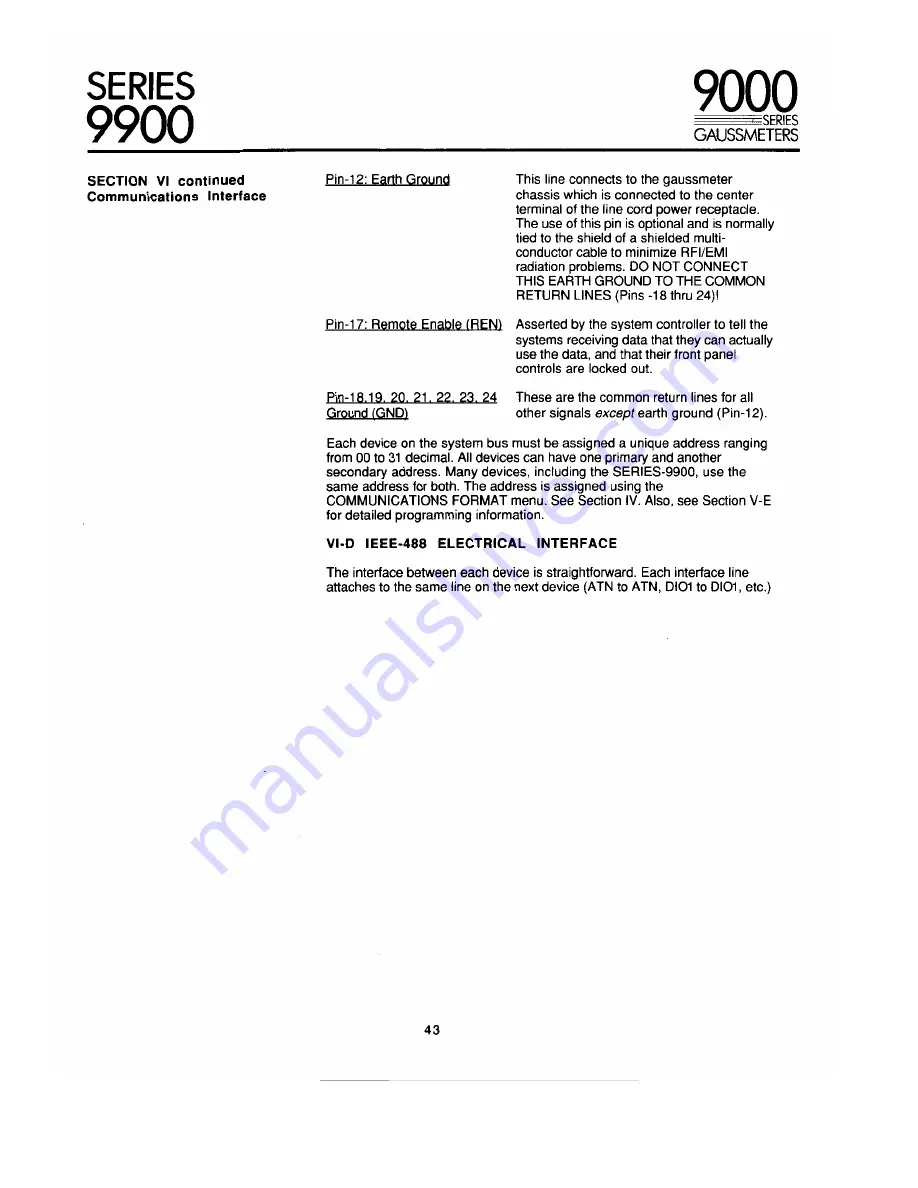 F.W. Bell 9900 Series Operation & Maintenance Manual Download Page 48