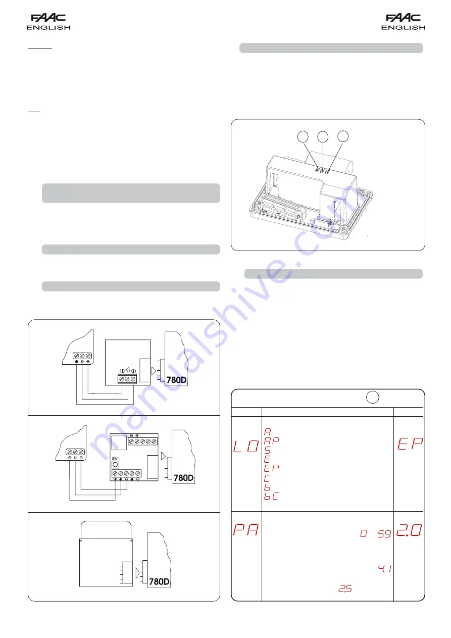 FAAC 780D Manual Download Page 11