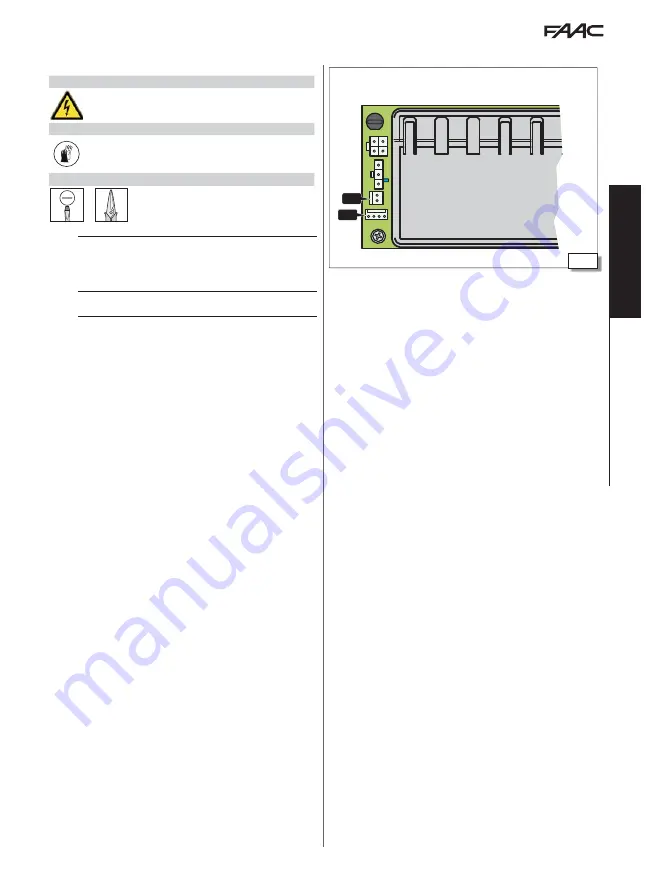 FAAC E1SL Manual Download Page 9