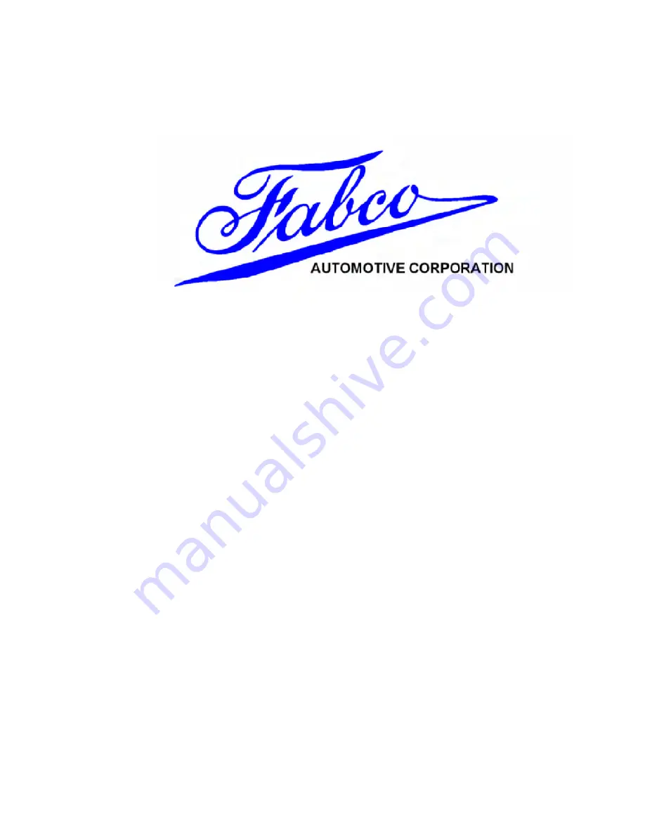 Fabco SDA-2300 Service Manual Download Page 2