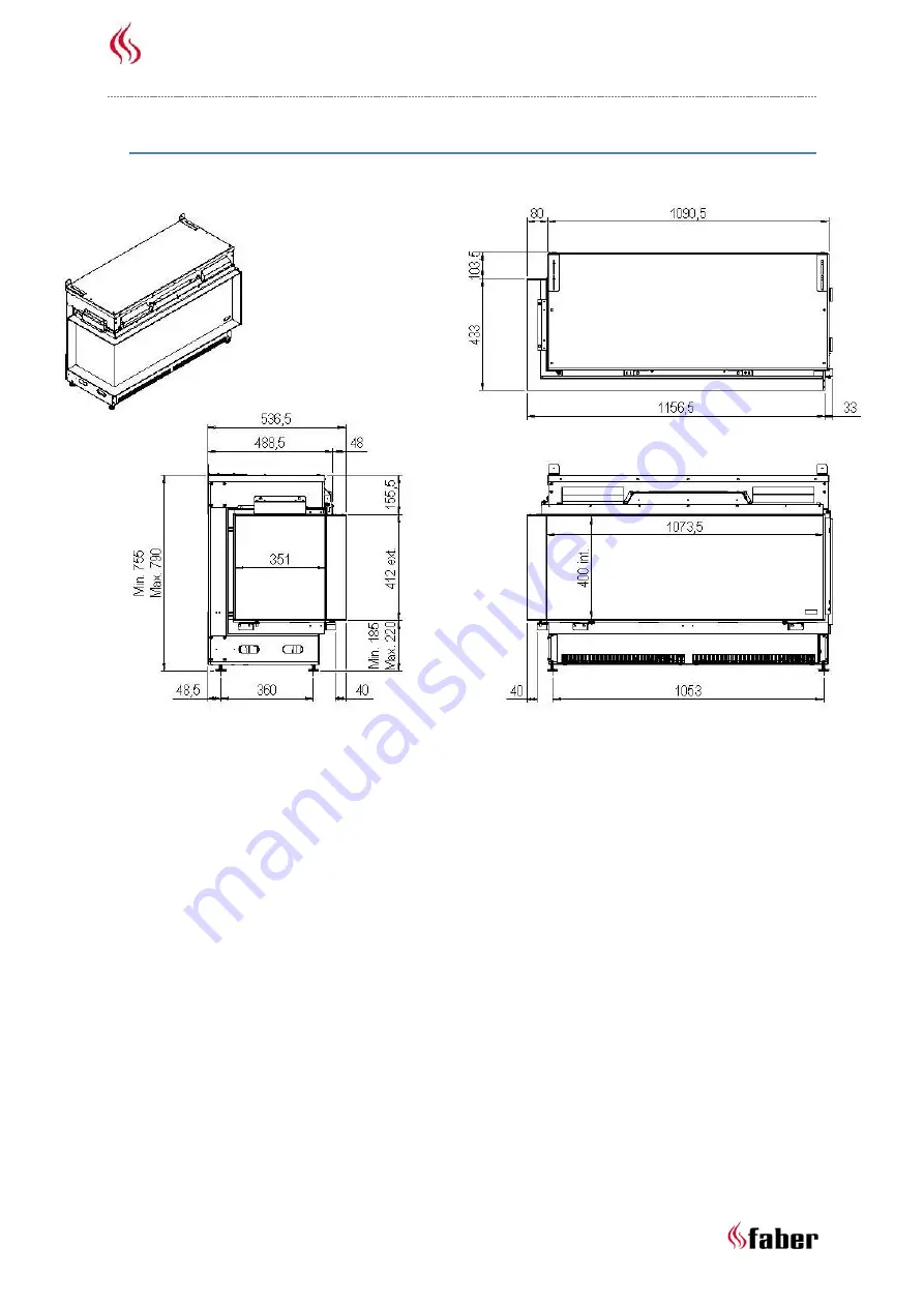 Faber e-MatriX 1050/400 I Installation Manual Download Page 20