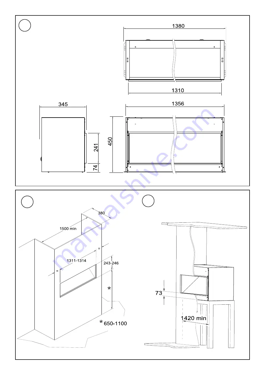 Faber Opti-V Fire Installation Manual Download Page 2