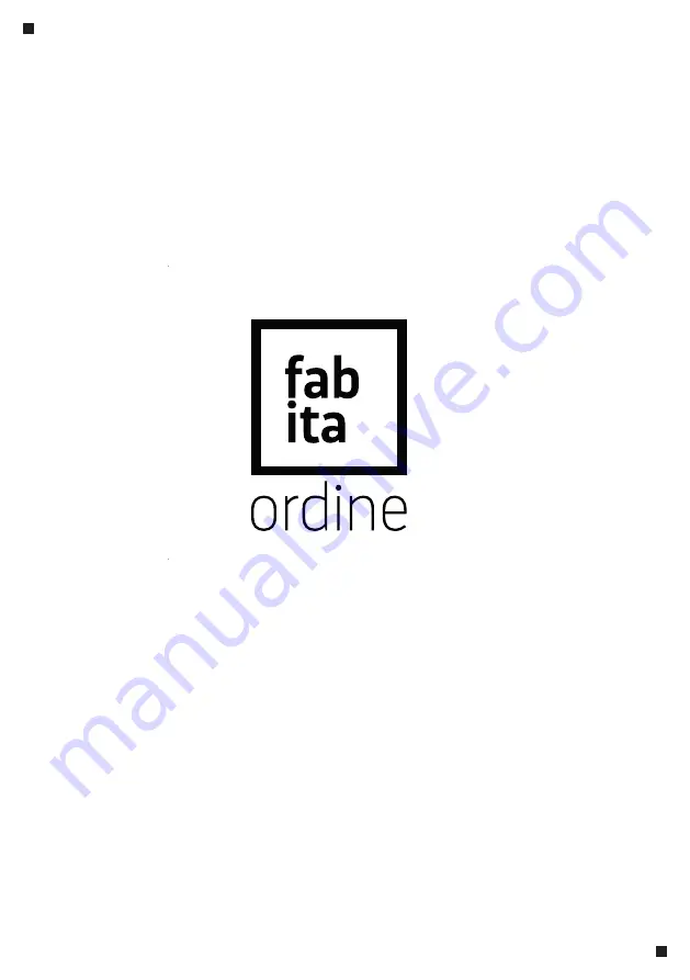 Fabita ordine Instructions Manual Download Page 32