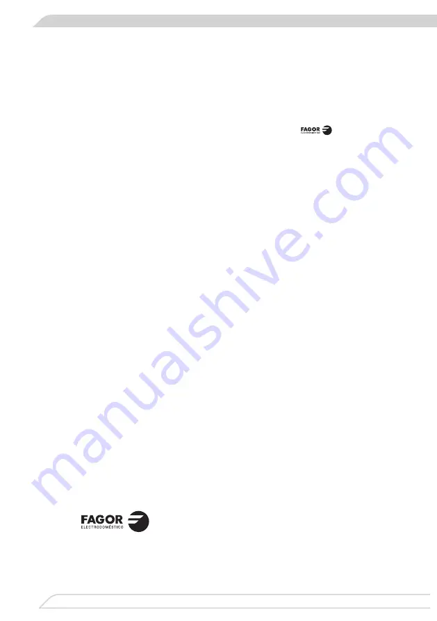 Fagor 3CFT-6060B Instruction Manual Download Page 18