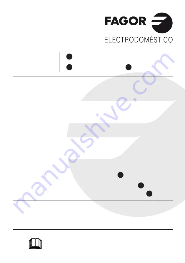 Fagor 3ZFK-1875 Instruction Manual Download Page 1