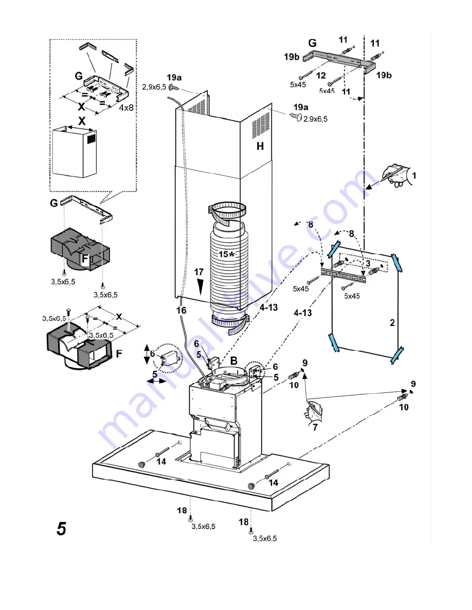 Fagor CH-ARG90X Instruction On Mounting And Use Manual Download Page 3