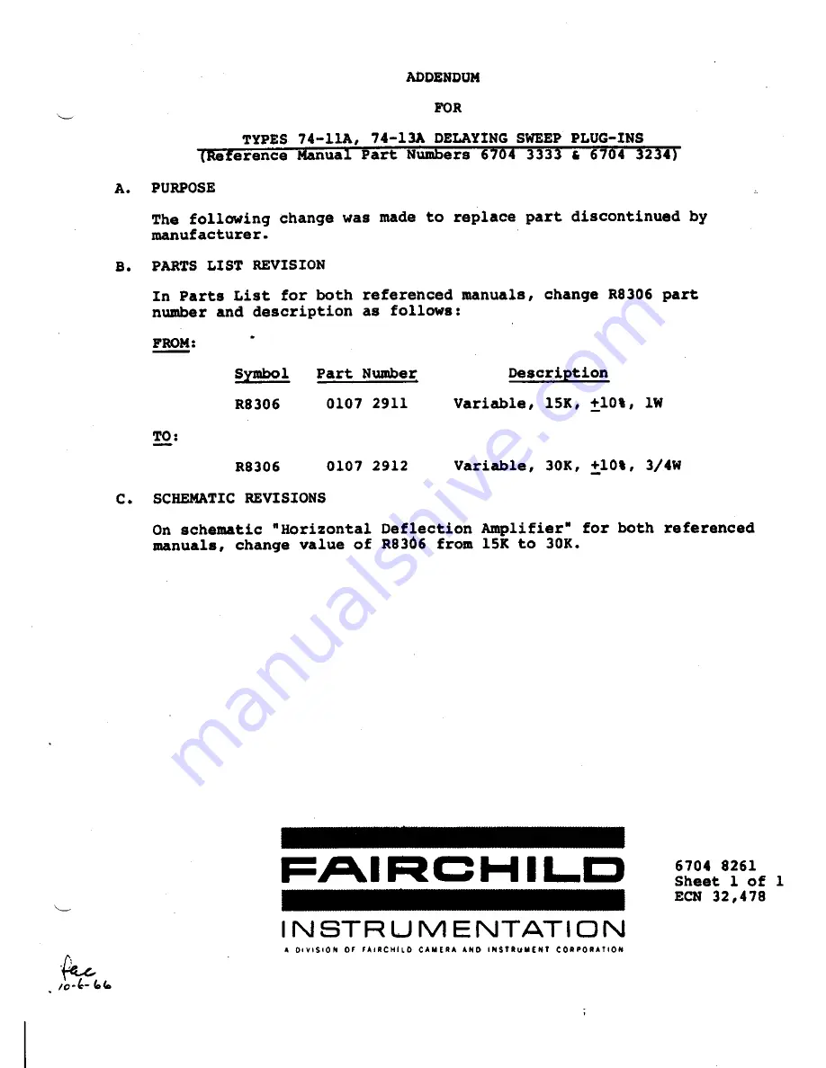 Fairchild 74-13A Скачать руководство пользователя страница 71