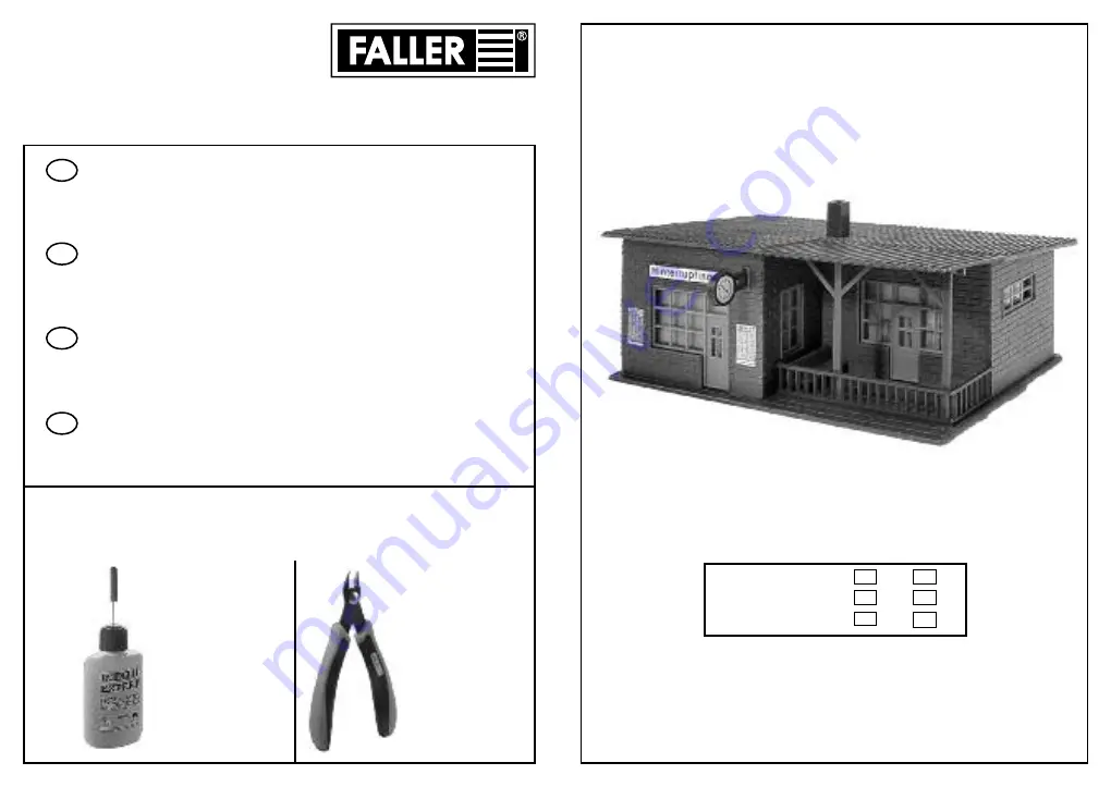 Faller 110091 Manual Download Page 1