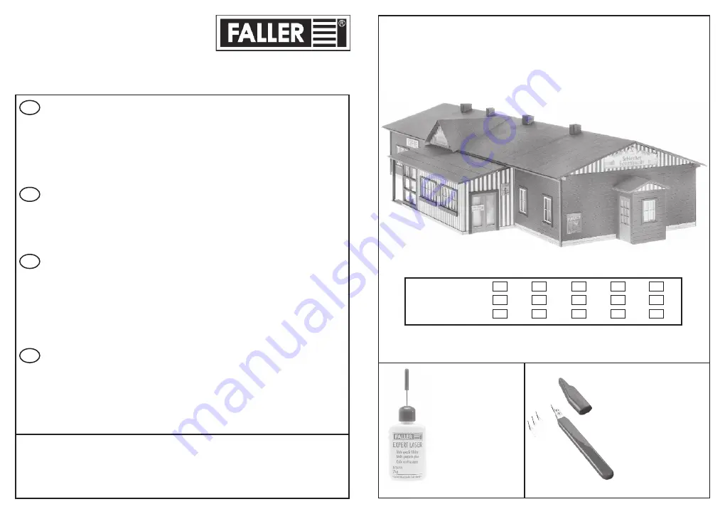 Faller 110136 Instructions Manual Download Page 1