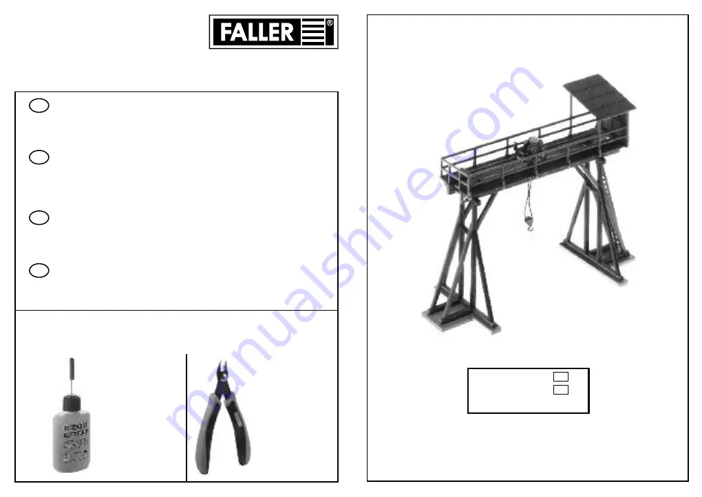 Faller 120127 Quick Manual Download Page 1