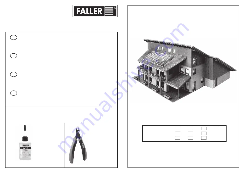 Faller 130302 Manual Download Page 1