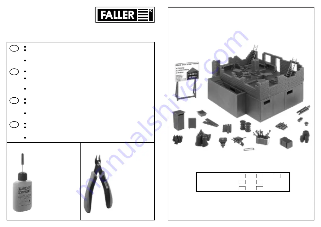 Faller 130307 Manual Download Page 1