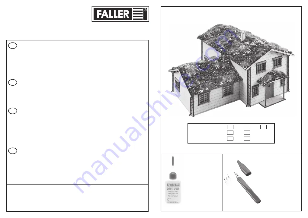 Faller 130605 Manual Download Page 1