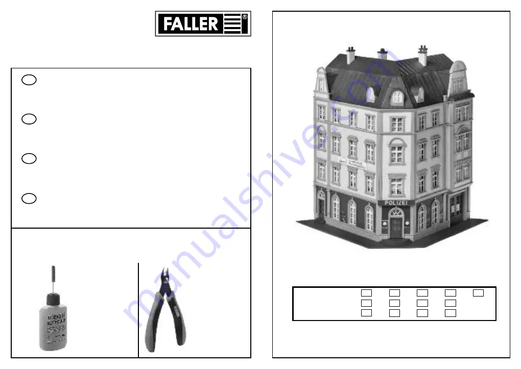 Faller 130910 Manual Download Page 1