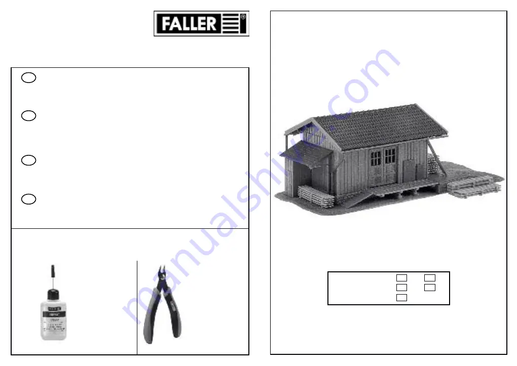 Faller 190119/3 Manual Download Page 1