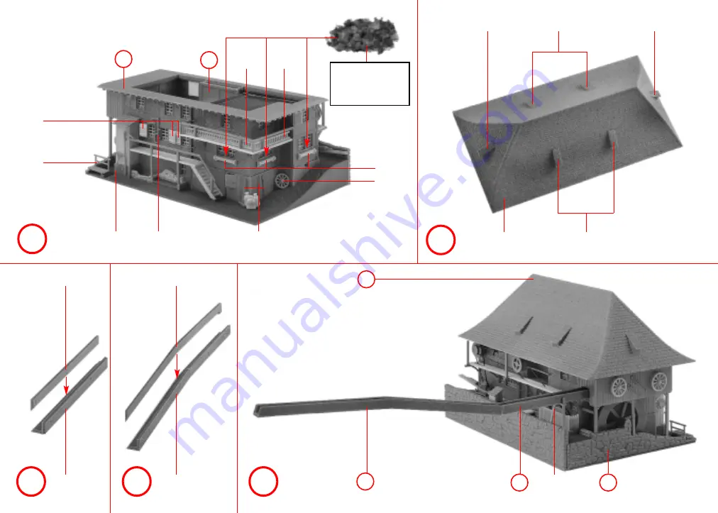 Faller Black Forest mill 232257 Assembly Instructions Manual Download Page 12