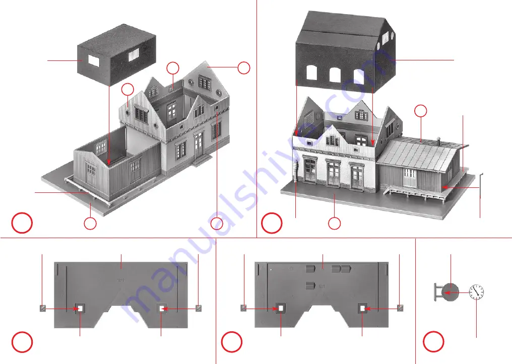 Faller Small Town Station Sonnenbuehl Assembly Instructions Manual Download Page 5