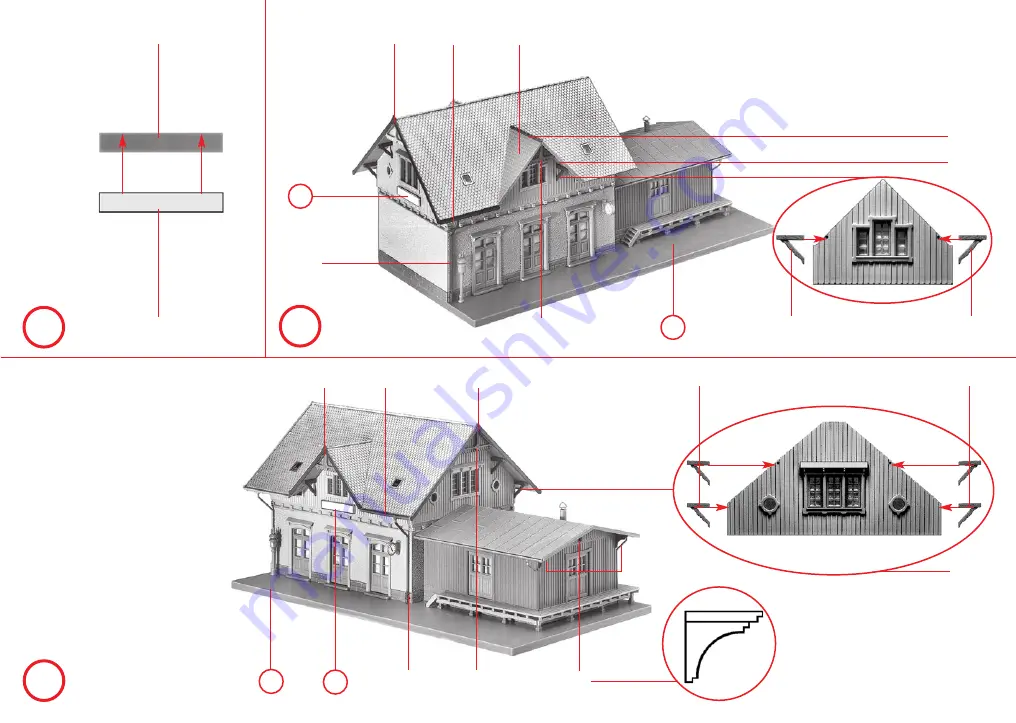 Faller Small Town Station Sonnenbuehl Assembly Instructions Manual Download Page 7