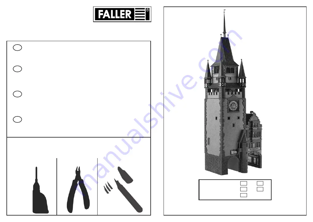 Faller ST. MARTIN'S GATE IN FREIBURG BREISGAU 232270 Скачать руководство пользователя страница 1