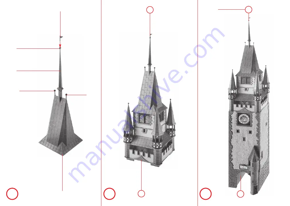 Faller ST. MARTIN'S GATE IN FREIBURG I. BR. Скачать руководство пользователя страница 6