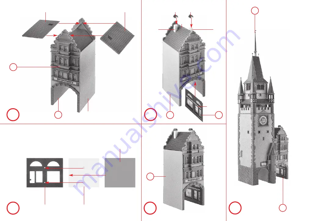 Faller ST. MARTIN'S GATE IN FREIBURG I. BR. Скачать руководство пользователя страница 8