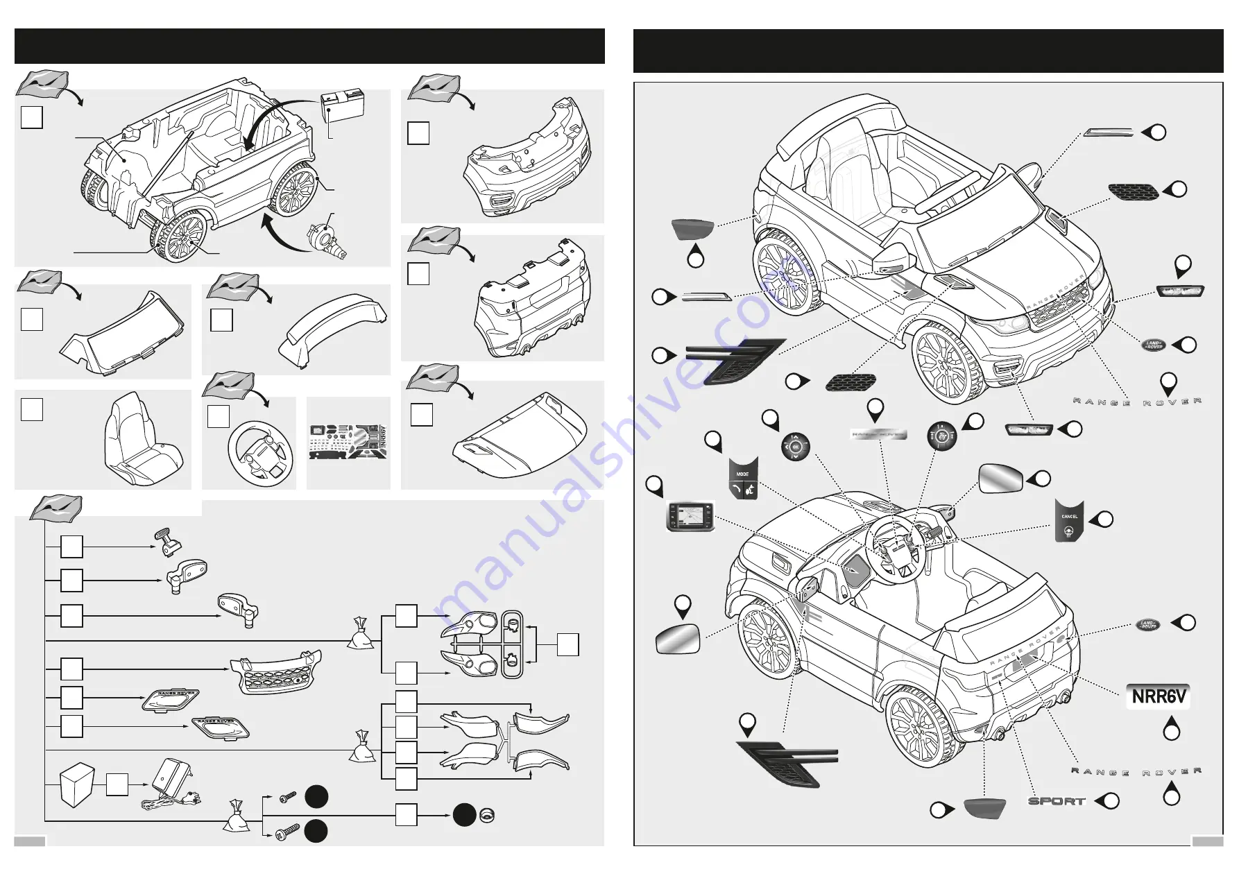 Famosa FEBER LAND ROVER RANGE ROVER SPORT Manual Download Page 2