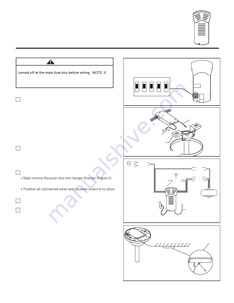 Fanimation fanSync WFR8159 Specification And Instruction Sheet Download Page 1