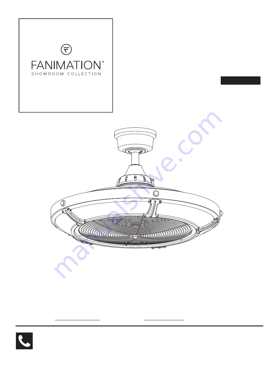 Fanimation PICKETT DRUM FP6260 Series Manual Download Page 1