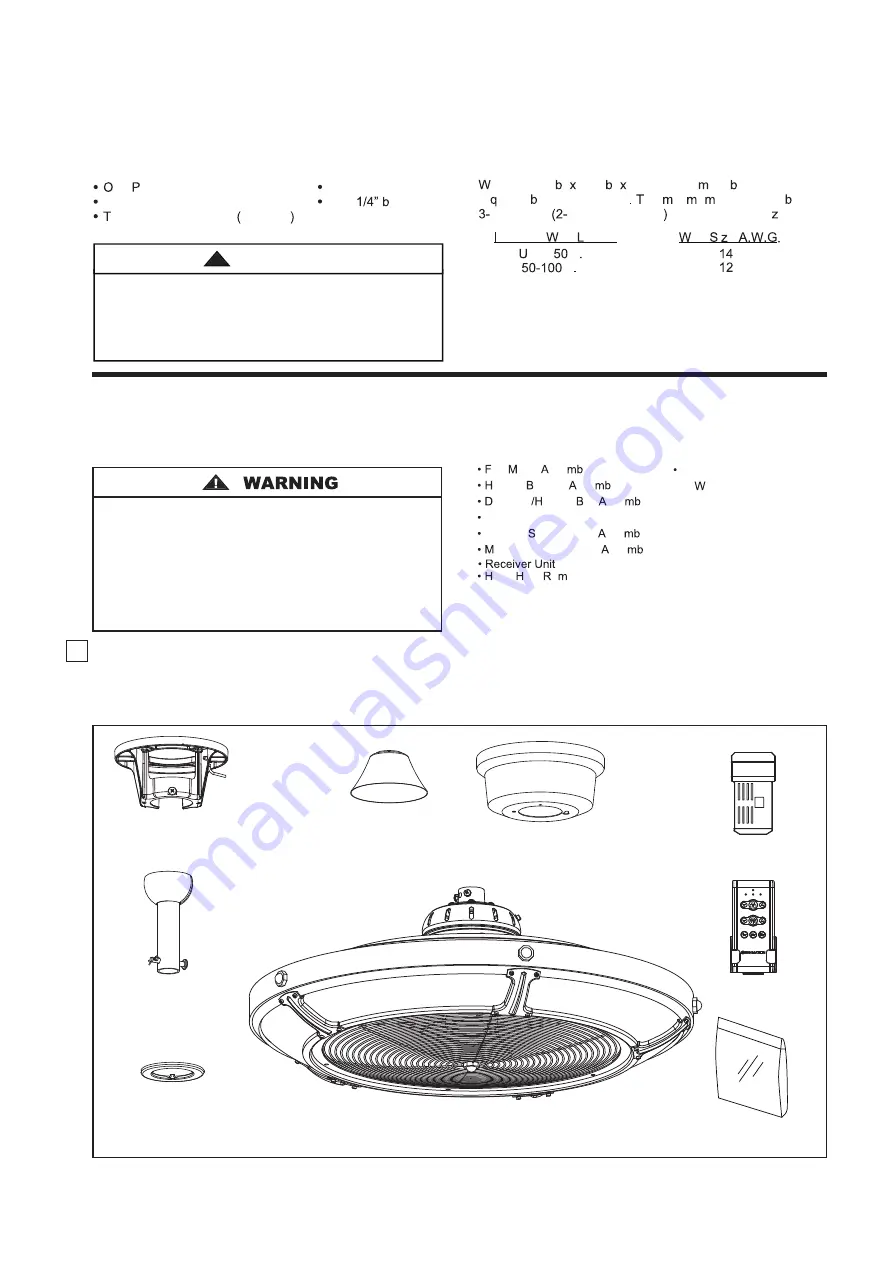 Fanimation PICKETT DRUM FP6260 Series Скачать руководство пользователя страница 4