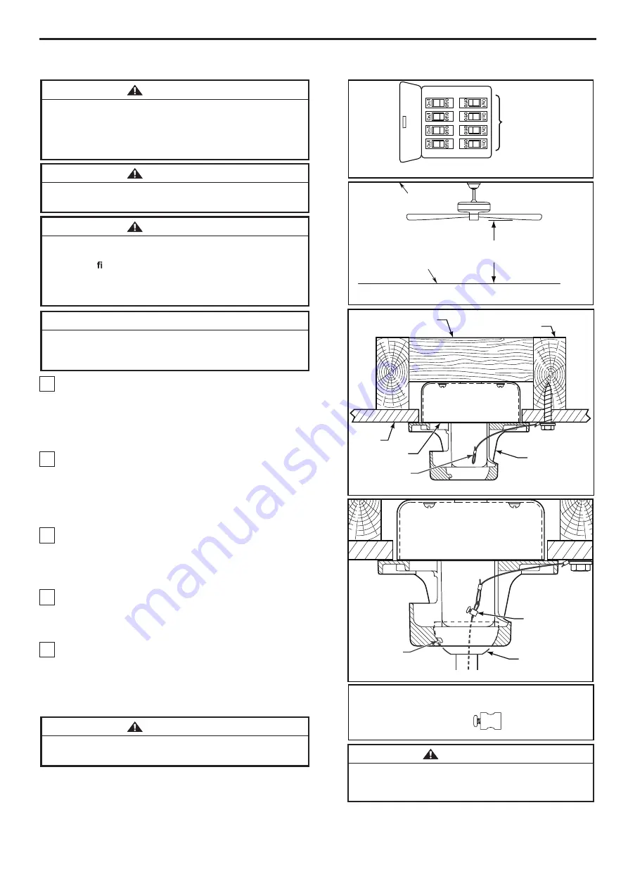 Fanimation PICKETT DRUM FP6260 Series Manual Download Page 9