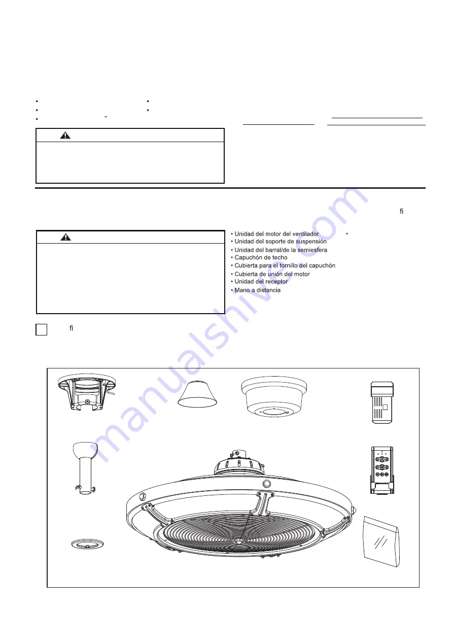 Fanimation PICKETT DRUM FP6260 Series Скачать руководство пользователя страница 22