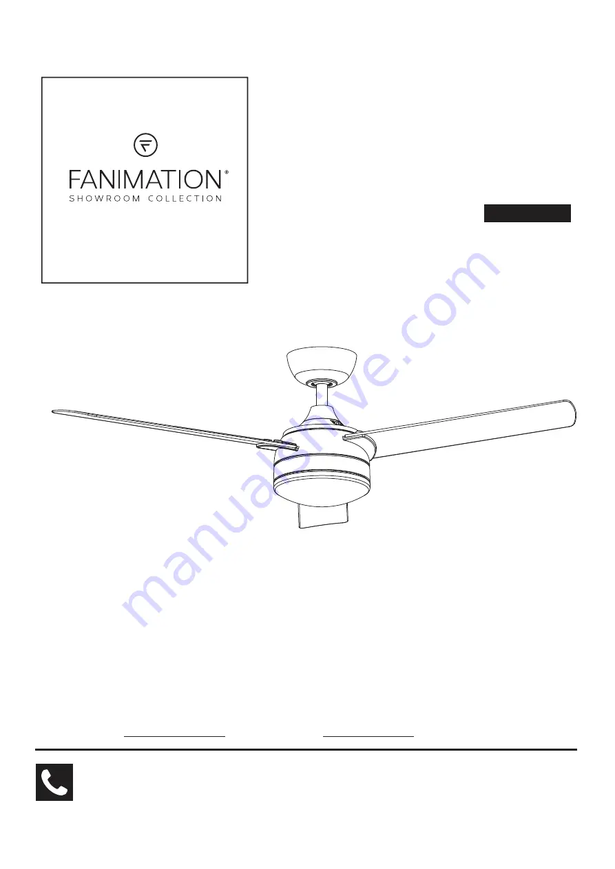 Fanimation XENO FP6729B Series Manual Download Page 1