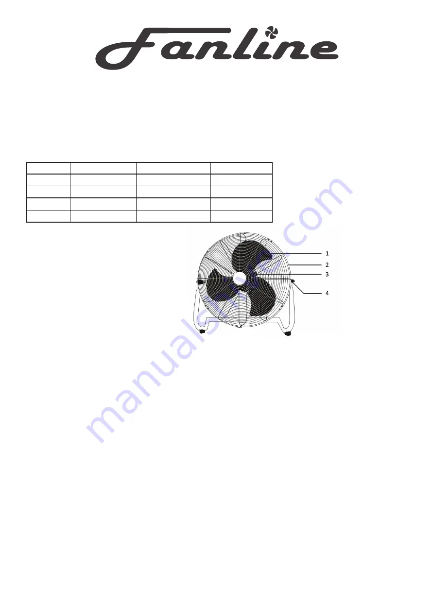 Fanline FLF-30 Скачать руководство пользователя страница 1