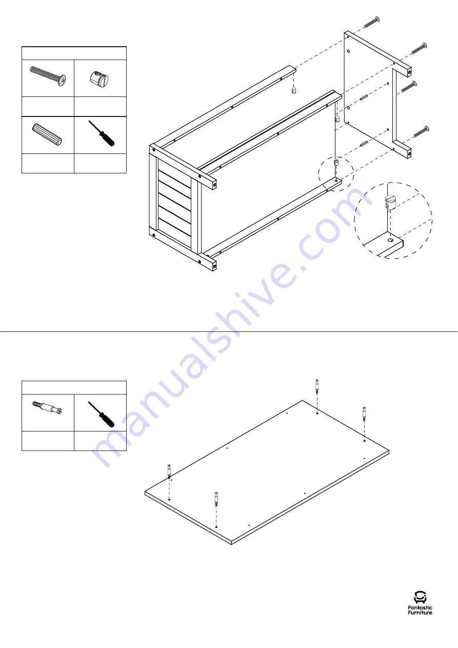 fantastic furniture Hamilton Coffee Table Rectangle Скачать руководство пользователя страница 6