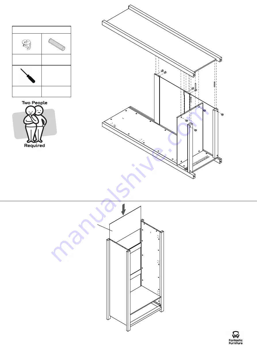 fantastic furniture Havana Robe 2 Door 1 Drawer Скачать руководство пользователя страница 8