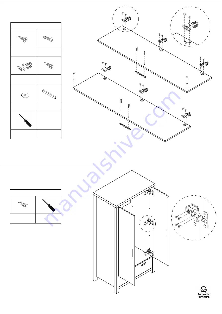 fantastic furniture Havana Robe 2 Door 1 Drawer Manual Download Page 14