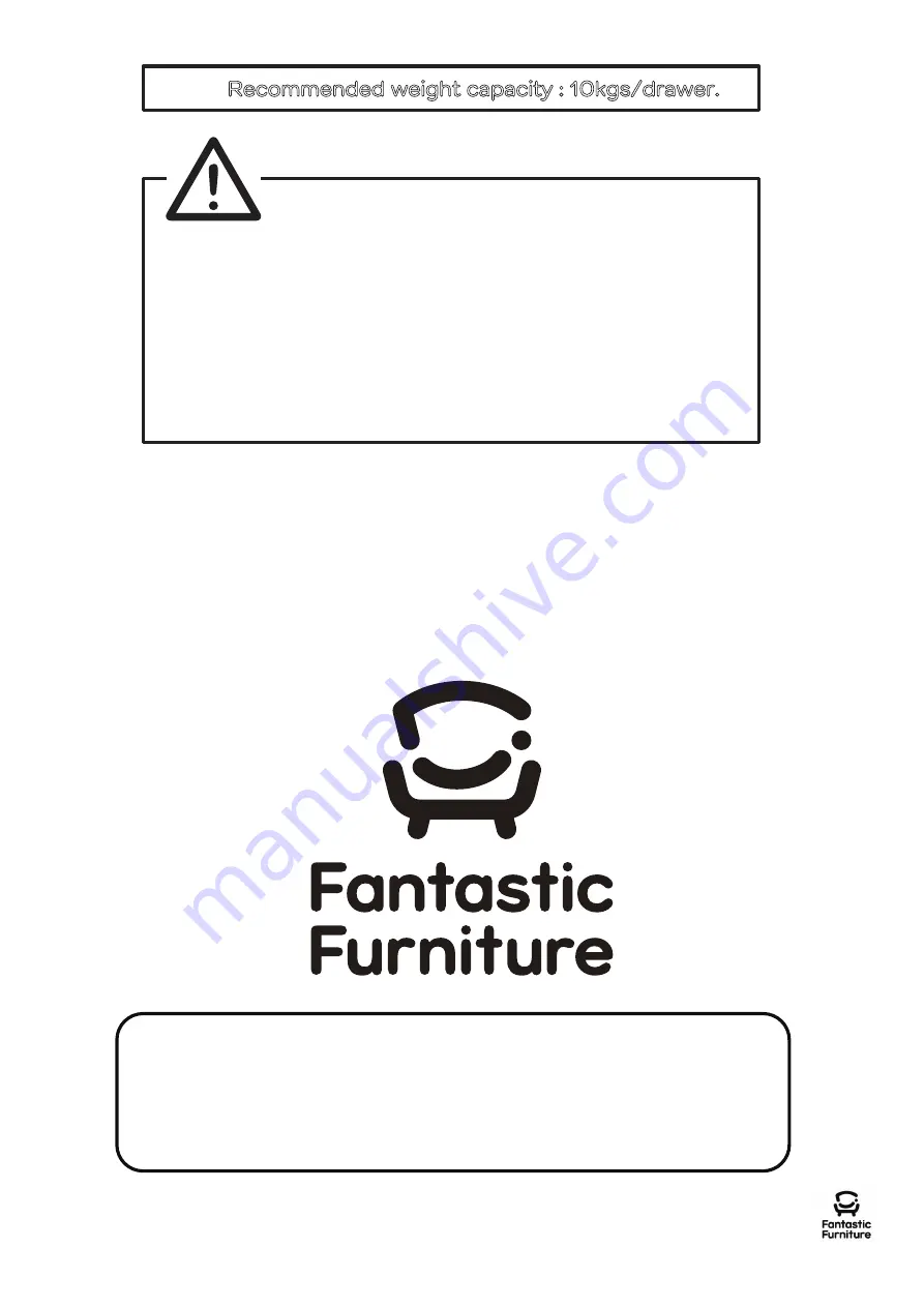 fantastic furniture Havana Slim Boy Manual Download Page 2